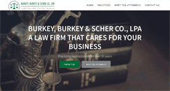 Desktop Screenshot of burkeyscherlaw.com