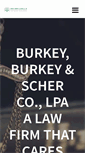 Mobile Screenshot of burkeyscherlaw.com