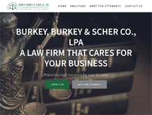 Tablet Screenshot of burkeyscherlaw.com